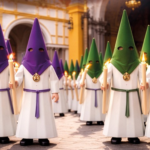 La Semana Santa cobra vida en miniatura en Alcampo Tamarguillo